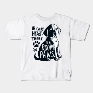 Puppy Heartprint - National Pet Day Kids T-Shirt